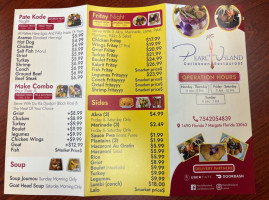 Pearl Of The Island Caribbean Cuisine menu