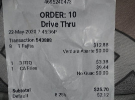 San Diego Tacos Shop menu