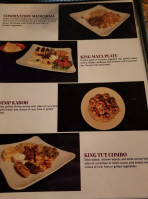 King Tut menu