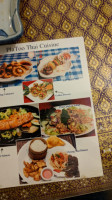 Pla Too Thai Cuisine menu