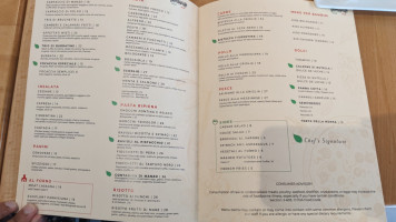 Moderato menu