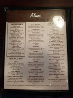 Alma's menu