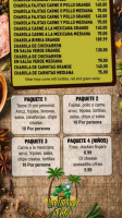 La Tortuga Feliz menu