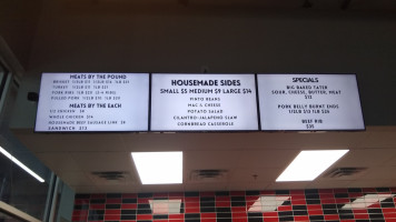 Brett's Barbecue Shop menu