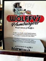 Wolffy's Hamburgers food