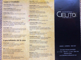 Cielito menu