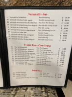 Pho Lee menu