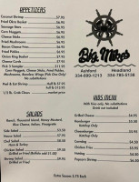 Big Mike's menu