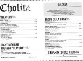 Cholita menu