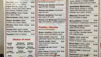 El Azteca Y Taqueria menu