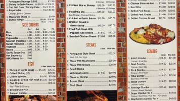 Stephanie's Bbq menu