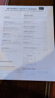 Mi Pueblo Tacos Y Tequila menu