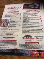 Smokin' J's Rib And Brewhouse menu