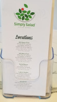 Simply Salad menu