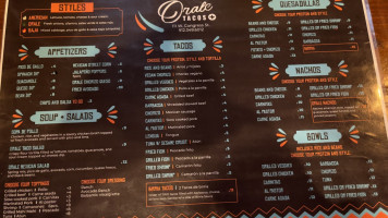 Orale Tacos menu