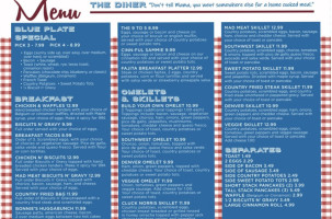 The Diner menu