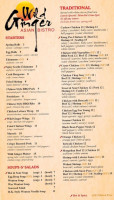 Wild Ginger Asian Bistro menu