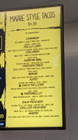 Taco Madre menu