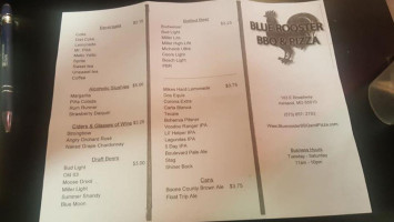 Blue Rooster Bbq And Pizza menu
