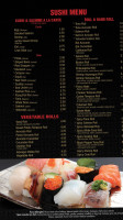 Sumo Steak Sushi menu