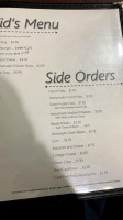 Sissys Corner Cafe menu