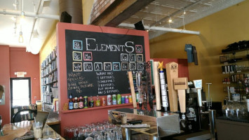 Elements: Books Coffee Beer outside