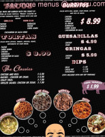 Carlos’s Street Tacos And More menu