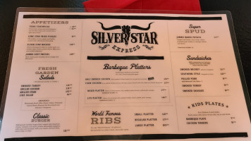 Silver Star Smokehouse Express menu
