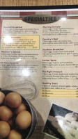 The Sawmill Place menu