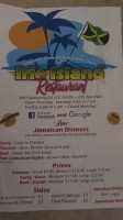 Irie Island Jamaican menu