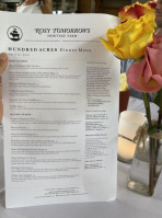 Rosy Tomorrows Heritage Farm menu