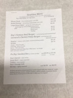 Roy's Meat Market menu