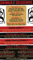 Fire Rock Burgers Brews menu