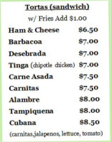 La Botana menu