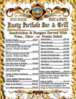 Rusty Porthole menu