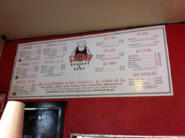 Fattboy Burgers Dogs menu