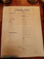 Acadian Coast menu