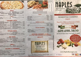 Naples Pizza menu