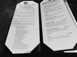 Driftless Glen Distillery menu