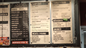 City Barbeque And Catering menu