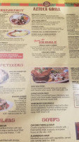 Azteca Grill Mexican menu