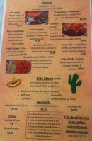Evita's Fine Mexican Cuisine menu