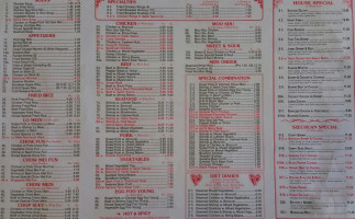 Chan's menu