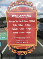 Emiliano's Mexican Restaurant Bar outside
