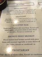The Blacksburg Tavern menu