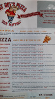 Fat Boys Pizza menu