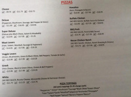 Usa Pizza Wing Factory menu