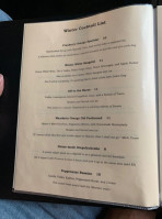 The Wine Loft menu