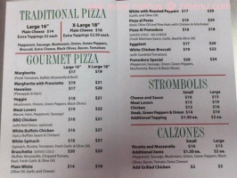 Pomodoro Pizzeria menu
