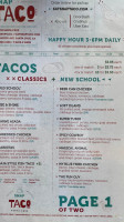 Snap Taco (pacific Ave) menu